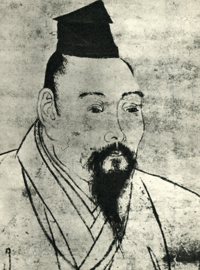 24. Сессю (Тойо Ода). Портрет Конетака Масуда. Около 1479 г. Фрагмент