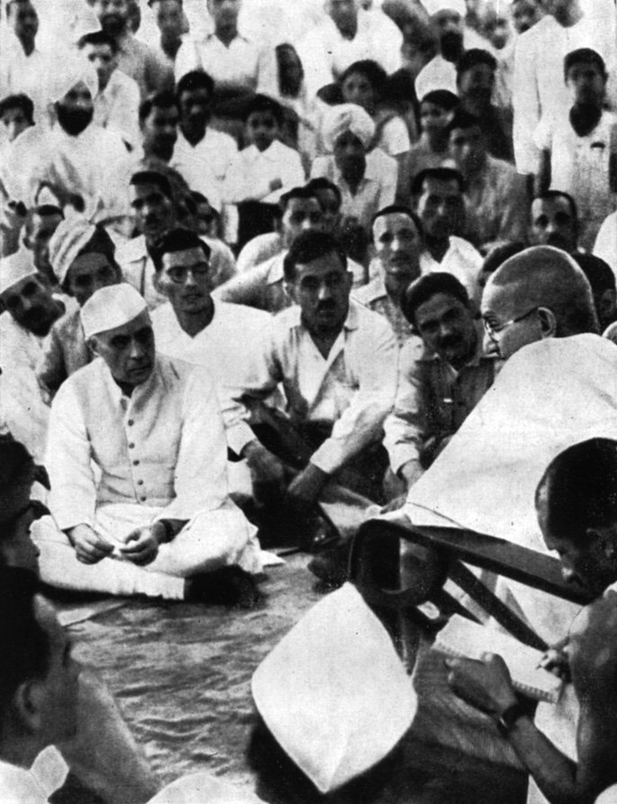 Беседа с Ганди. Дели. 1945 г.