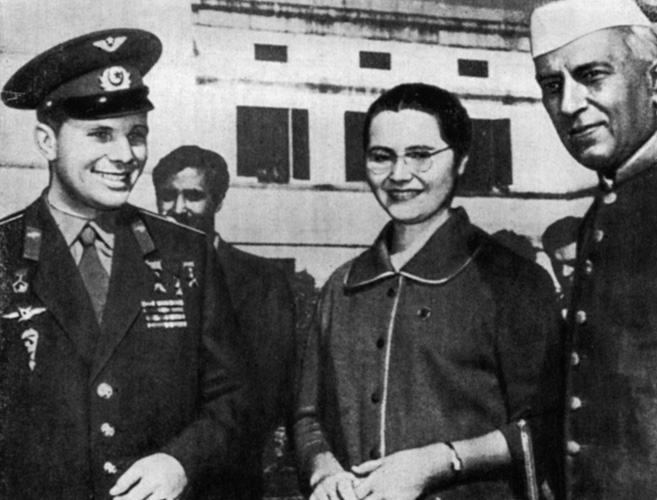 Встреча с первым космонавтом. Дели. 1961 г.
